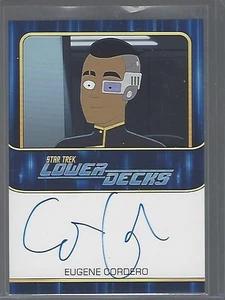 Star Trek Lower Decks Eugene Cordero (Bordered) Autograph - Picture 1 of 1