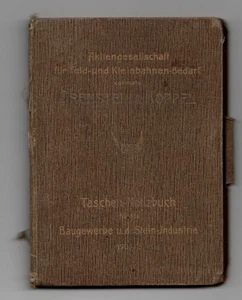 Kalender Orenstein u Koppel Leipzig Feldbahn Kleinbahn Bedarf 1905 Notizbuch - Bild 1 von 6