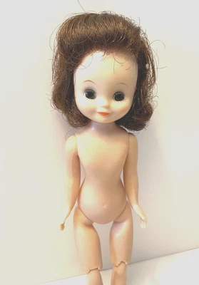 "Muñeca Betsy Mccall vintage 8"" morena desnuda con 1 pasador personaje americano" Foto 1 de 4