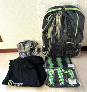Monster Energy Backpack TShirt 2 Cap Winbre Set Japan - Picture 1 of 2