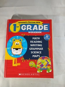 Scholastic Success with 1st Grade Workbook Math Reading Writing Grammar Science - Imagen 1 de 4