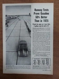 American Petroleum Institute Gasoline Efficiency Testing 1953 Vintage Print Ad - Bild 1 von 1