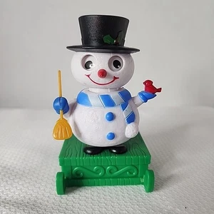 Solar Powered Dancing Frosty the Snowman Bobblehead Toy 2016 Car Window - Picture 1 of 7