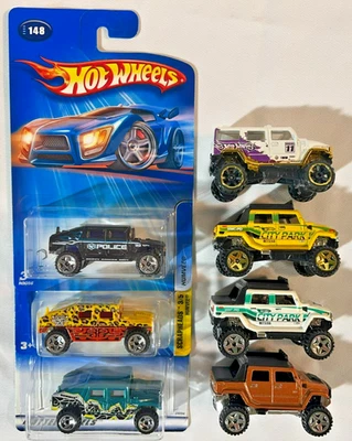 Hot Wheels Hummers Humvee H2 - Lote de 7 - Como Nuevo Cardado y Suelto - *MIRA* Foto 1 de 4