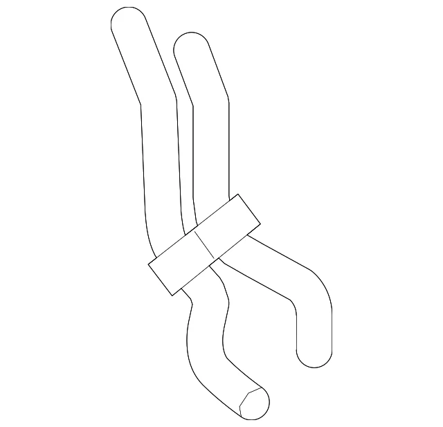 Manguera de refrigerante de motor original Volkswagen 3C0-122-063-M Foto 1 de 3