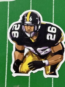 Collectible Football Retro#26 Corner Gridiron Fan Sport Black Yellow Magnet - Picture 1 of 1