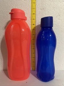 NUEVO Tupperware Eco + Botella - Naranja - X-LARGE 67 oz. & Azul Medio - Imagen 1 de 5
