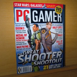PC Gamer Magazine October 2003 Great Shooter Shootout Doom 3 HL2 NO LABEL - Picture 1 of 7