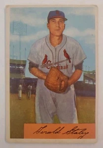 1954 Bowman #14 Gerald Gerry Staley - St. Louis Cardinals - Picture 1 of 2