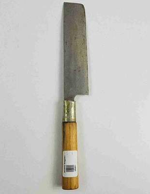 Cuchillo Nakiri japonés vintage - Kanji marcado acero al carbono - hoja vegetal Foto 1 de 4