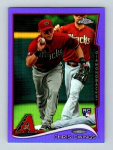 2014 Topps Chrome Purple Refractor #161 Chris Owings RC - Picture 1 of 2