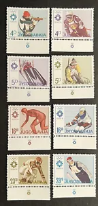 Travelstamps: Yugoslavia Stamp 1664-1671 1984 Winter Olympics Sarajevo Mint MNH - Picture 1 of 5