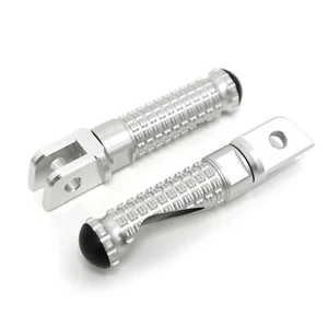 Silver CNC MPRO Front Foot Pegs For Honda Z125M MONKEY 18 19 20 21 22 - Picture 1 of 7
