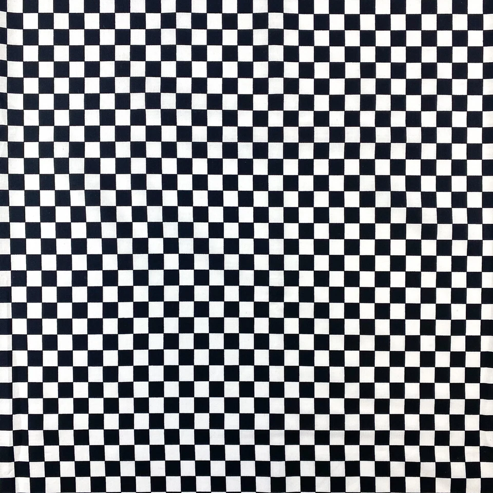 Checkered Print Fabric 100% Cotton Retro Geometric 58/60" Wide Sold BTY - Image 1 of 1