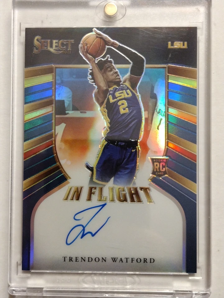 21-22 Chronicles Draft Picks In Flight Signatures Blue Trendon Watford #08/49 - Image 1 of 4