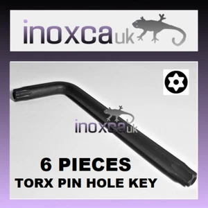 6 TORX PIN HOLE TX30 T30 CHIAVE A BRUGOLA FORMA L CON FORO PERNO 90° TT30 SICUREZZA - Foto 1 di 4