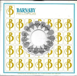 THE EVERLY BROTHERS This Little Girl Of Mine / Should We Tell Him rare promo 45 - Picture 1 of 1