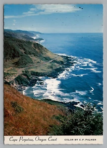 Postal Oregon Coast Cape Perpetua Yachats State Park tamaño continental sin publicar - Imagen 1 de 2