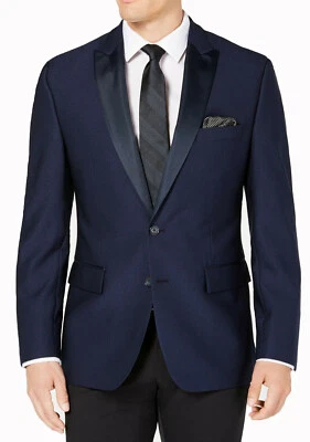 New Mens Ryan Seacrest  Modern Fit Navy Two Button Sport Coat Blazer Jacket 38 R - Image 1 of 3