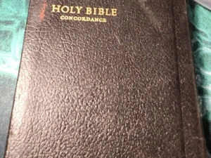 Holy Bible Concordance Red Letter Edition Zippered KJV World Publishing Vintage - Bild 1 von 3