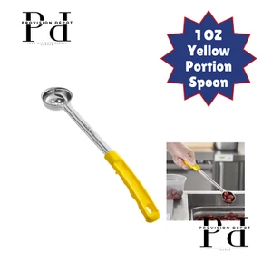 1 OZ Yellow Perforated Portion Spoon / Use The Correct Portion In Your Kitchen - Picture 1 of 1