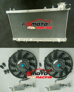 Radiator +Fan For 1999-2002 Subaru Forester SF Impreza Outback L S RS H4 2.5 2.2 - Picture 1 of 9