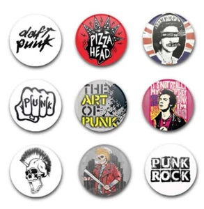 INSIGNIAS DE BOTÓN 25mm 1" x9 PUNK - Imagen 1 de 1