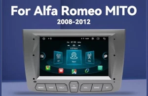 RADIO 2 DIN ANDROID PER ALFA ROMEO MITO BLUETOOTH NAVI USB CARPLAY 2/16 - Foto 1 di 3