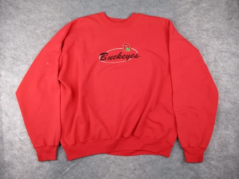 VTG Ohio State Buckeyes Sweatshirt Mens 2XL XXL Crew Neck Sweater University 90s Cover