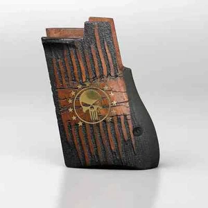 New Desert Eagles pistol Turkish Walnut Wood Gun grips with American Eagle Logo - Picture 1 of 2