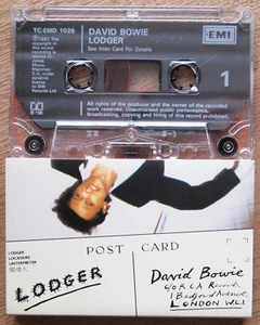DAVID BOWIE - LODGER (EMI TCEMD1026) 1991 UK CASSETTE TAPE REISSUE REMASTERED - Picture 1 of 5