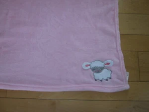 le bebe Favorite Baby Pink Lamb Baby Lovey Blanket - Picture 1 of 3
