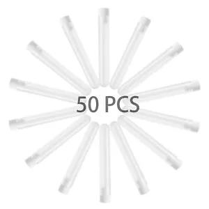 50pcs Plastic Test Tubes 16x100mm Clear Test Tube with Caps for Lab Storage P... - Picture 1 of 5