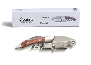 Prestige by Coutale Sommelier Waiter's Corkscrew Double Lever Wine Key Opener - Picture 1 of 40