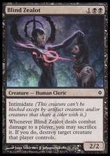 Magic the Gathering MTG Blind Zealot (52) New Phyrexia   LP
