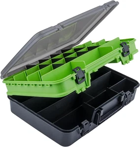 Fishing Tackle Box Organizer Double Layer Tackle Storage Fishing Boxes Outdoor B - Picture 1 of 12