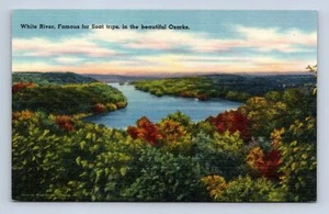 White River In Beautiful Ozarks Postcard Unposted - Picture 1 of 2