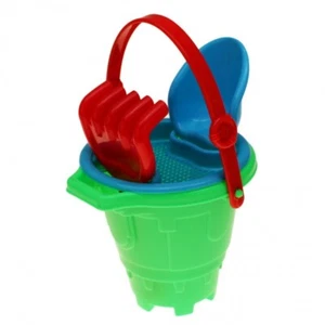 Sandspielzeug Sandformen Burgformen Eimer Schaufel Sandkasten Spielzeug 8 Teile - Bild 1 von 3