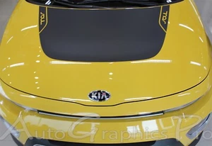 FOR 2020-2025 Kia Soul Hood Stripes Rear Accent Vinyl Graphic SOUL PATCH Decals - Picture 1 of 7