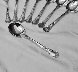 GORHAM CHANTILLY STERLING 6 1/4" CREAM SOUP SPOON NEW MARK NO MONO (4 AVAILABLE) - Picture 1 of 6