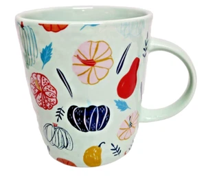 Prima Design Coffee Mug Pumpkins Soft Turquoise Fall Edition 20 oz - Picture 1 of 6