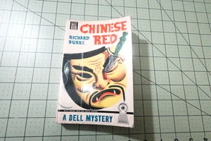 CHINESE RED BY RICHARD BURKE   VINTAGE DELL MAPBACK PULP MYSTERY THRILLER PB - Picture 1 of 3