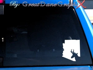 Arizona Pronghorn Antelope Hunting State Vinyl Decal Sticker /Color-HIGH QUALITY - Picture 1 of 2