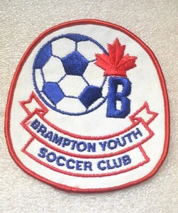 BRAMPTOM YOUTH SOCCER CLUB Vintage CLOTH CREST PATCH PATCHE - Picture 1 of 2
