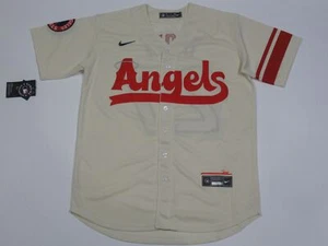 NWT Mike Trout #27 Los Angeles Angels City Connect Men's Jersey Cream - Picture 1 of 3