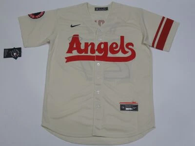 NWT Mike Trout #27 Los Angeles Angels City Connect Men's Jersey Cream - Image 1 of 3