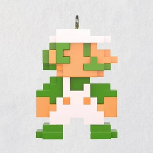 Hallmark 2020 Super Mario Brothers 8 Bit LUIGI Miniature Keepsake Ornament - Picture 1 of 5