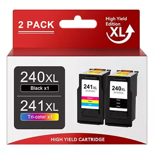 Cartucho de tinta para Canon PG-240 CL-241 / XL color negro para MG3620 3120 3220 - Imagen 1 de 9