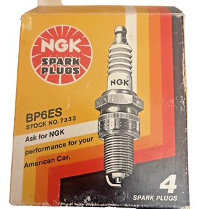 100% Genuine NOS RARE BOX NGK BP6ES 7333 Spark Plugs Set Of Four Vol. Discount - Picture 1 of 11