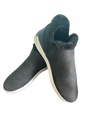 Botas Olukai Malua Hulu para mujer talla 9 negras nobuck forro de piel de oveja resistentes al agua Foto 1 de 4